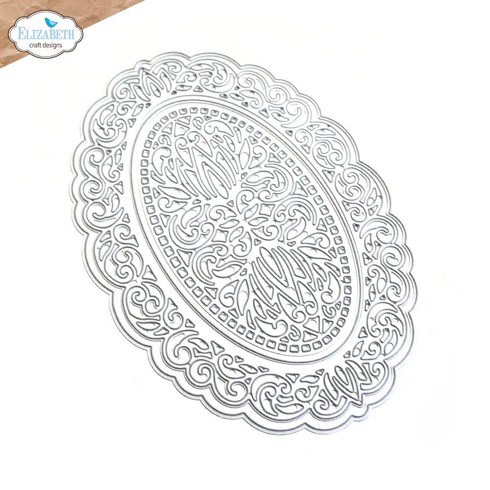 Elizabeth - Decorative Oval Frame - Dies - 2