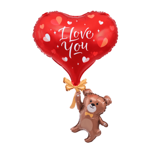 Nallebjörn Folieballong I love you