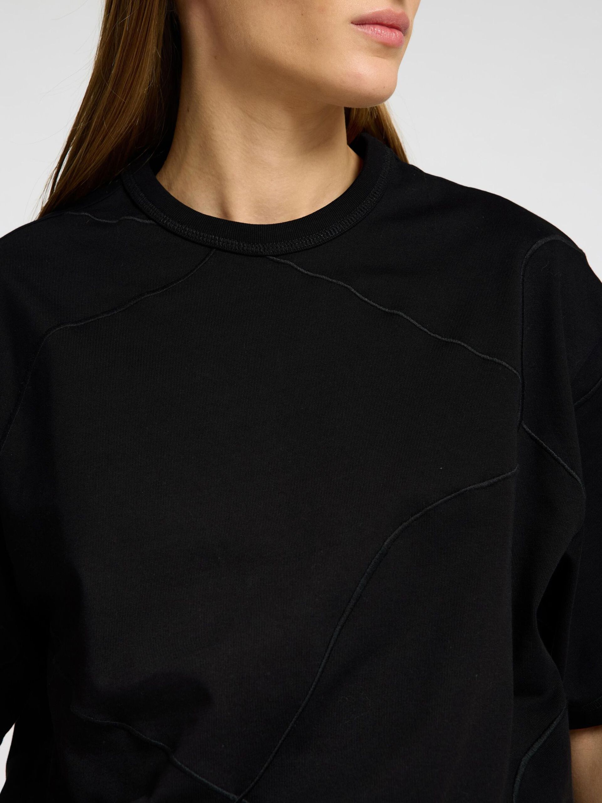 Selected Femme Embroidered T-shirt Black - 5