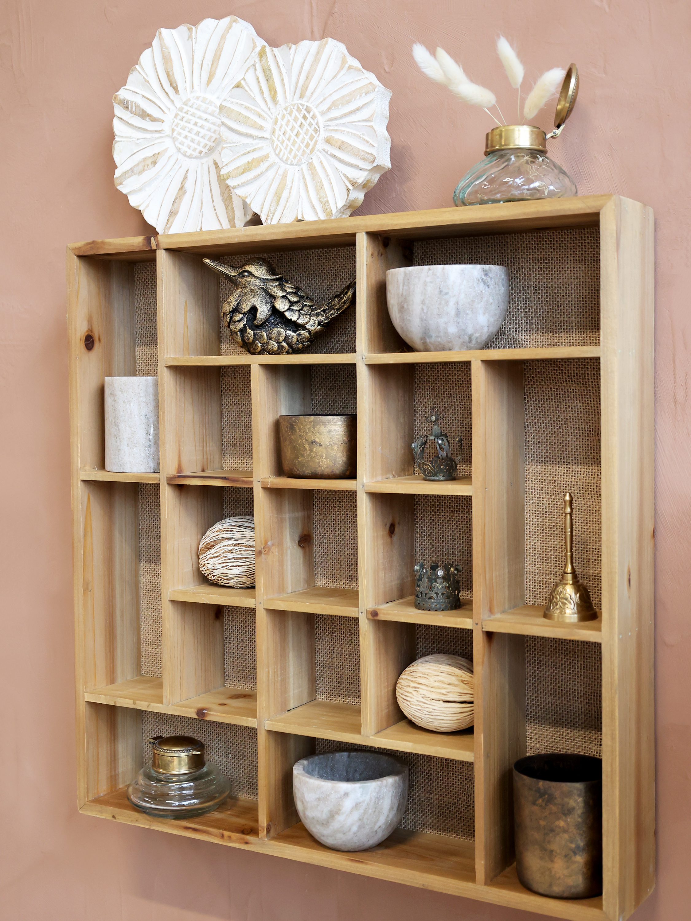 Hylla med plats - Hylla - H49/L49/B8 cm - Natur - 7