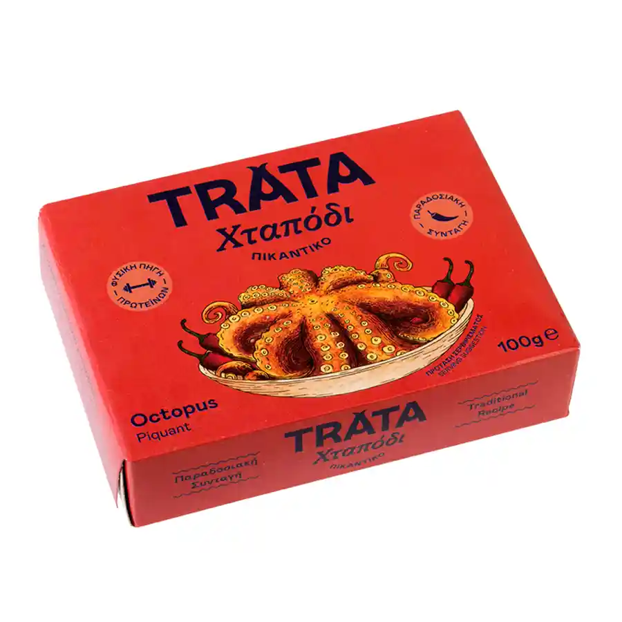 Kryddig bläckfisk ( octopus ), Trata