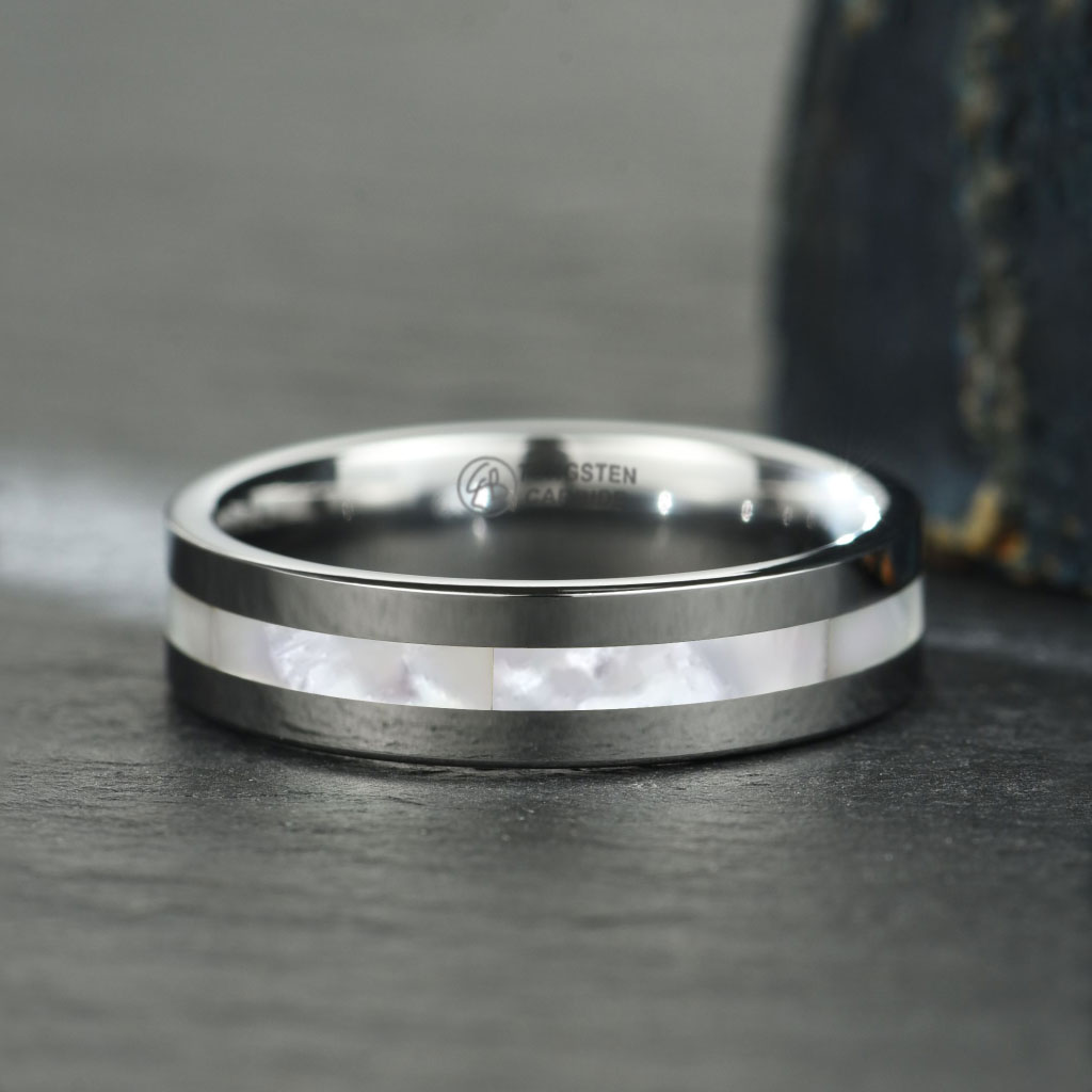Ring Ocean Pearl - Tungsten Pärlemor - 3