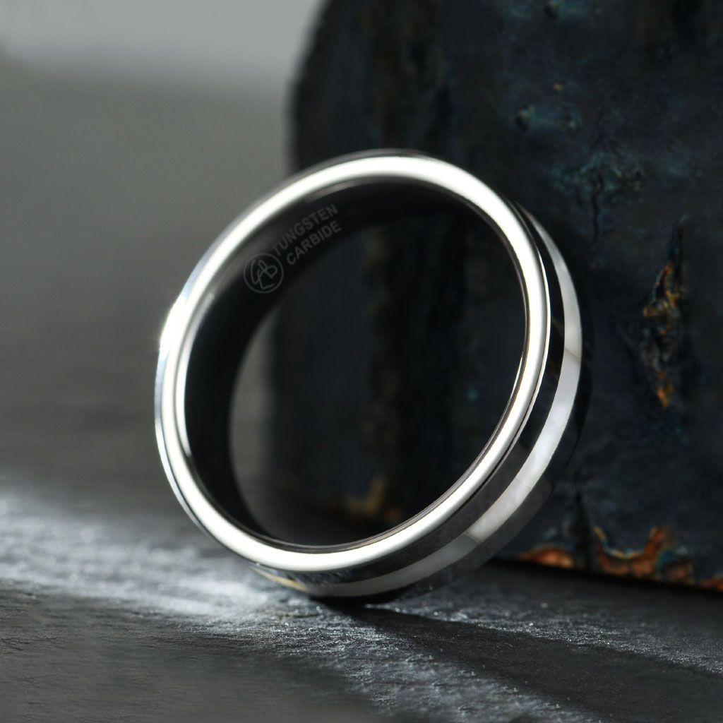 Ring Ocean Pearl - Tungsten Pärlemor - 4