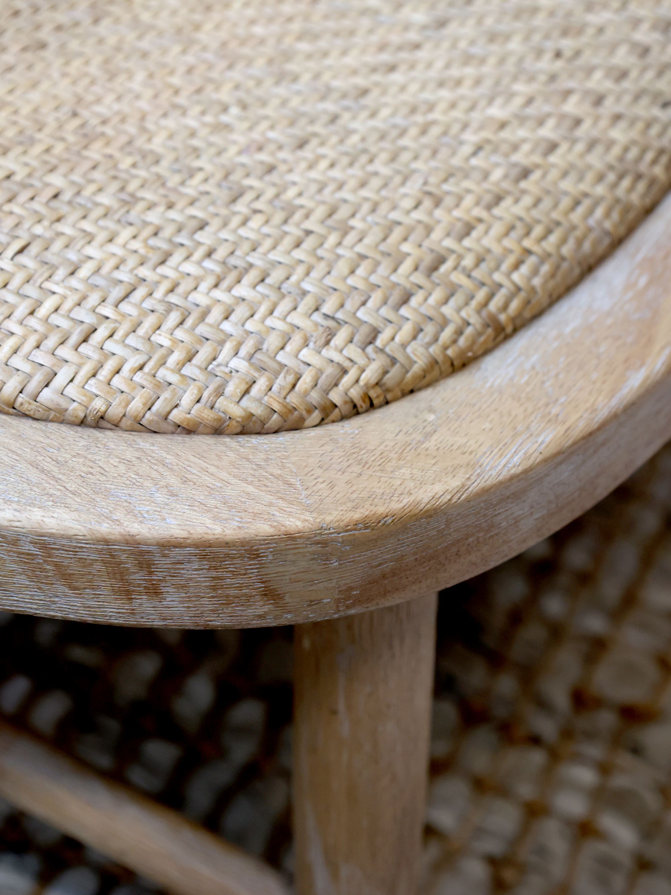 Loungefåtölj med flätad sits & rygg - Fåtölj - H78,5/L60/B62 cm - Natur - 6
