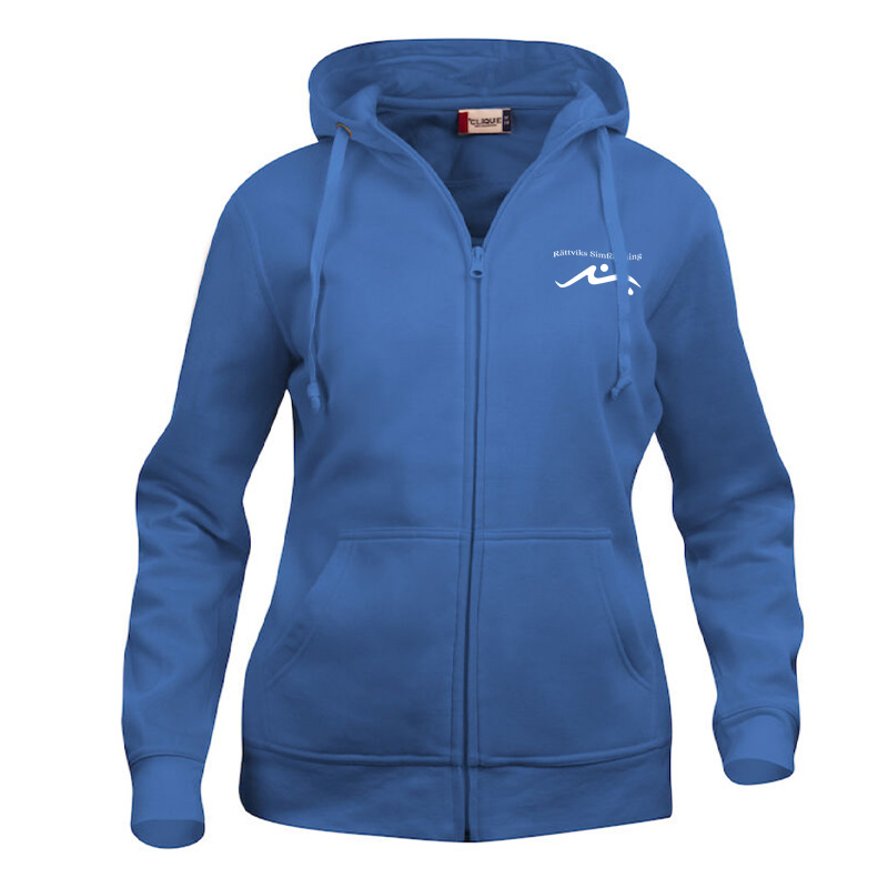 Hoodie med blixtlås Dam