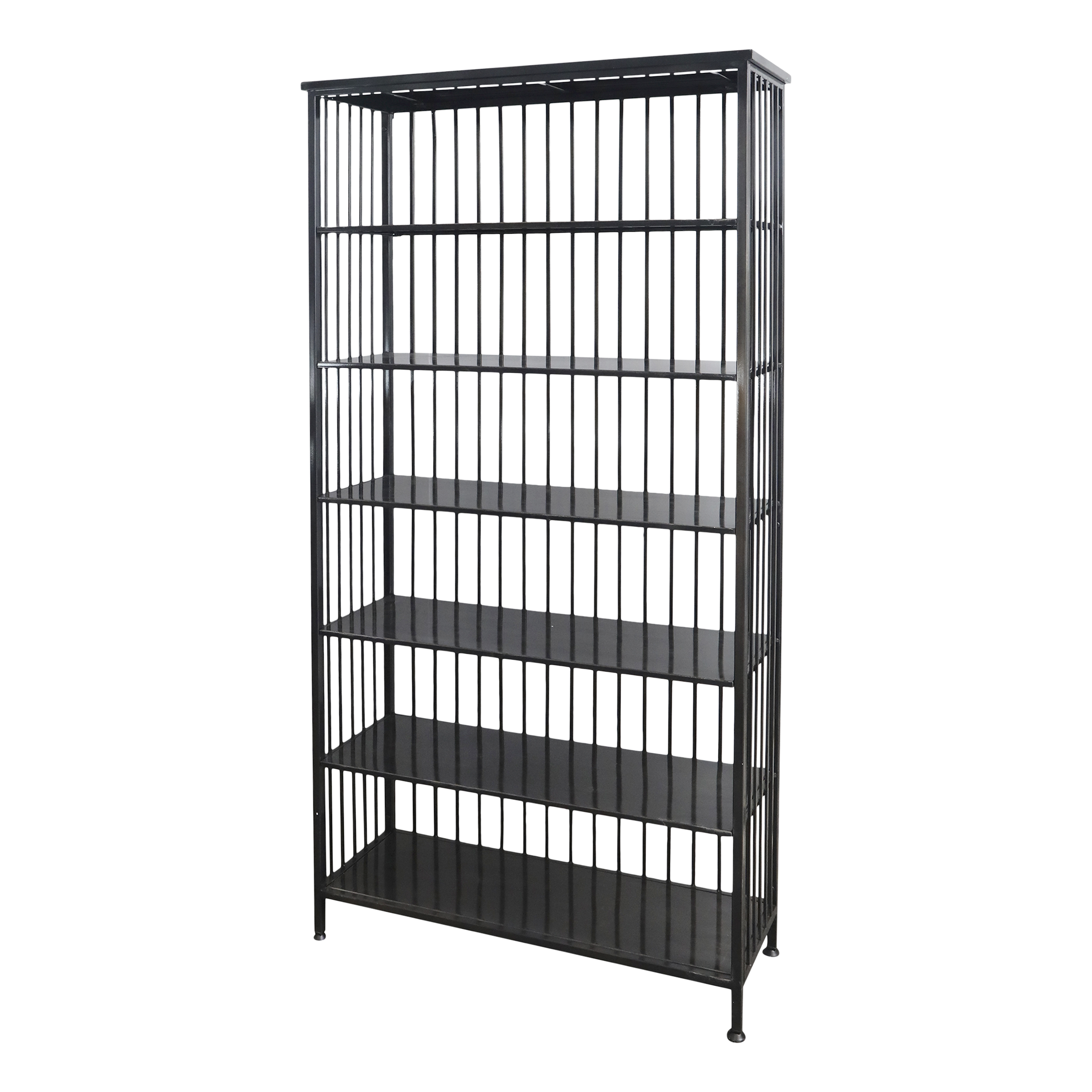 Bookcase with 6 shelves - Bookcase - H195/L95/W38 cm - Antique Black - 2