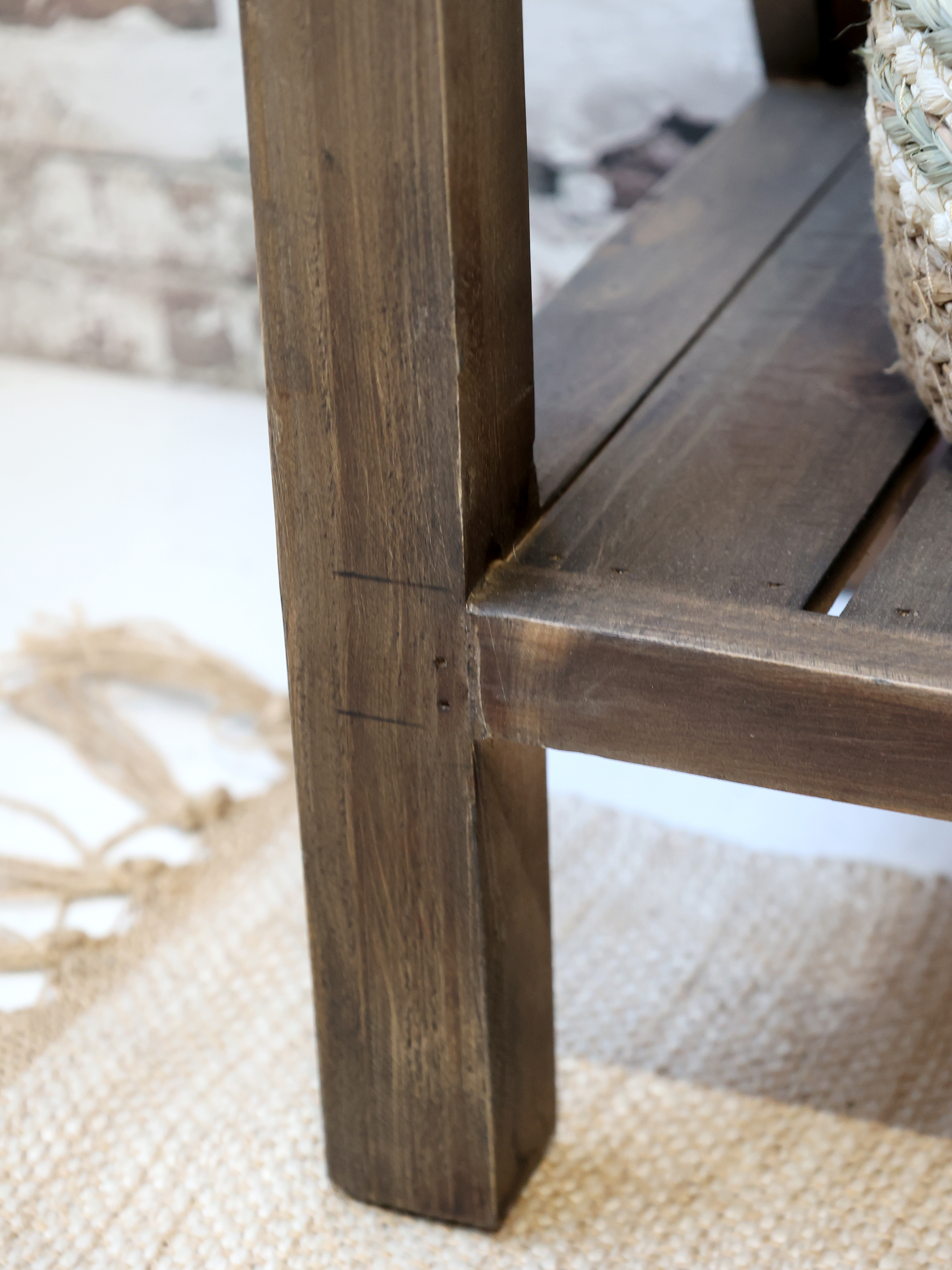 Side table - H77/L105.5/W36 cm - Natural - 5