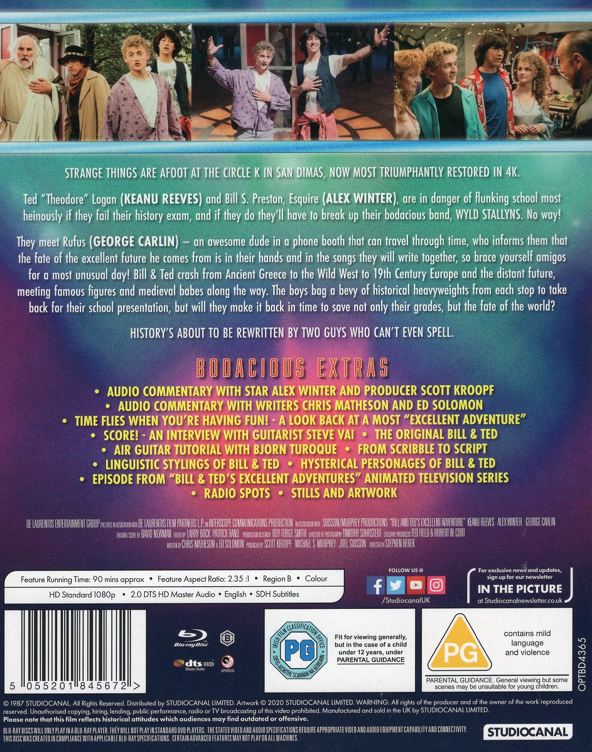 Bill & Ted's Excellent Adventure (ej svensk text) (Blu-ray) - 2