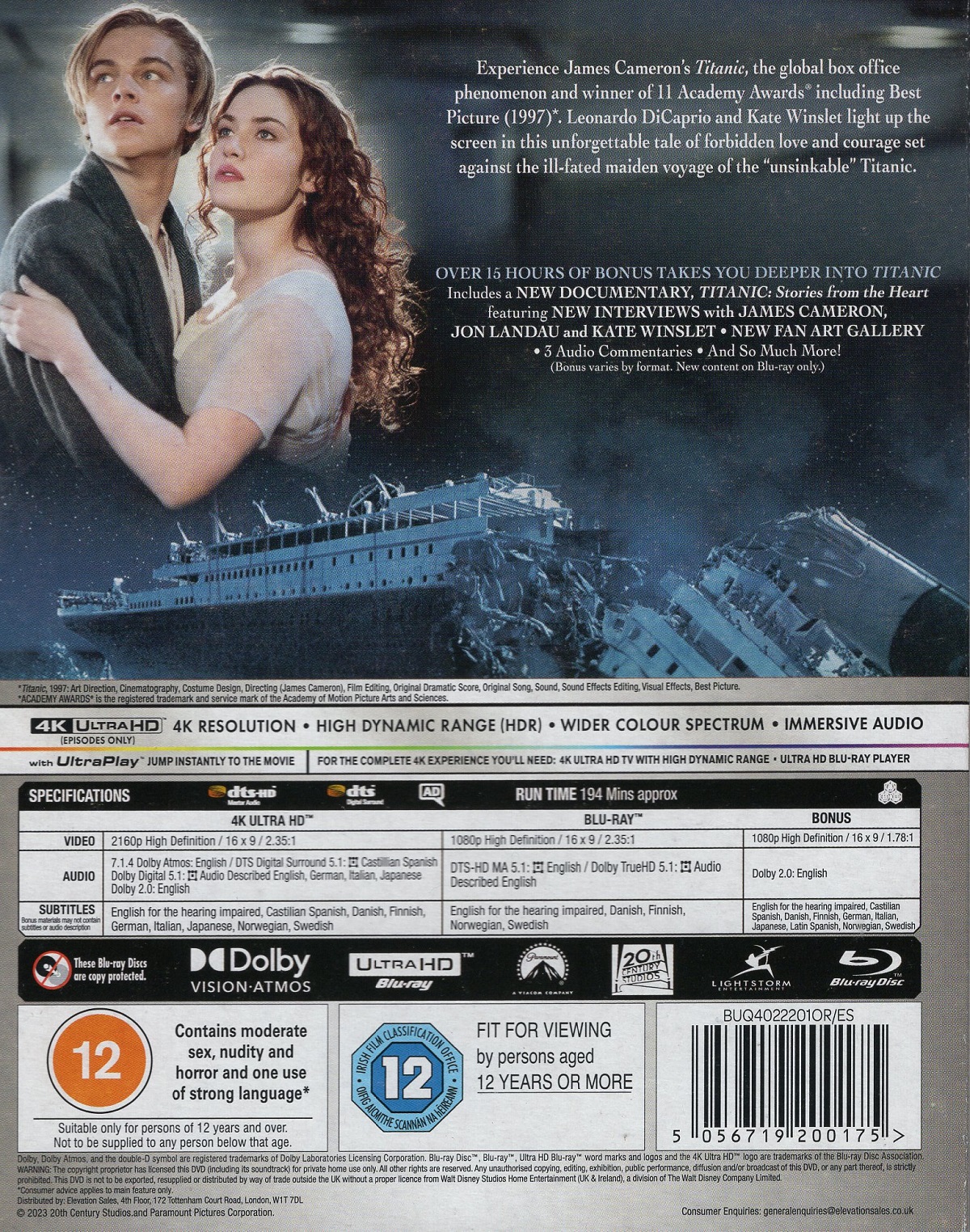 Titanic (4K Ultra HD + Blu-ray) - 2