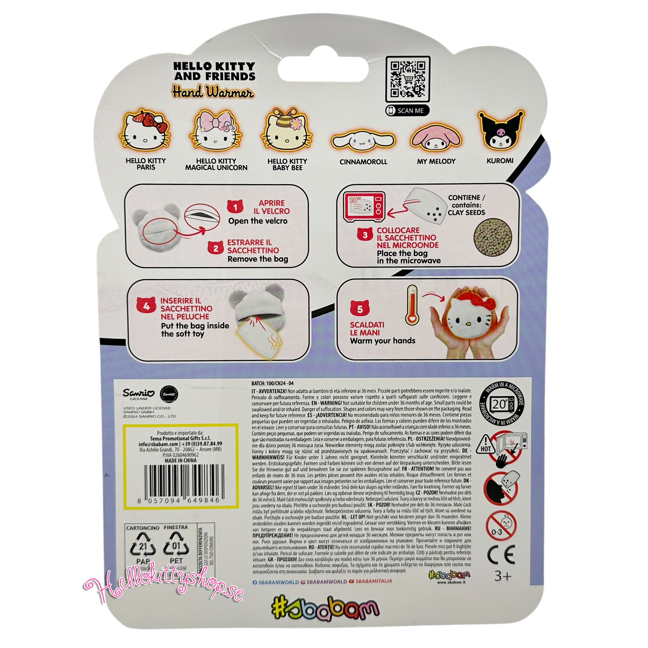 Hello Kitty and Friends Handvärmare - Hello Kitty Baby Bee - 6