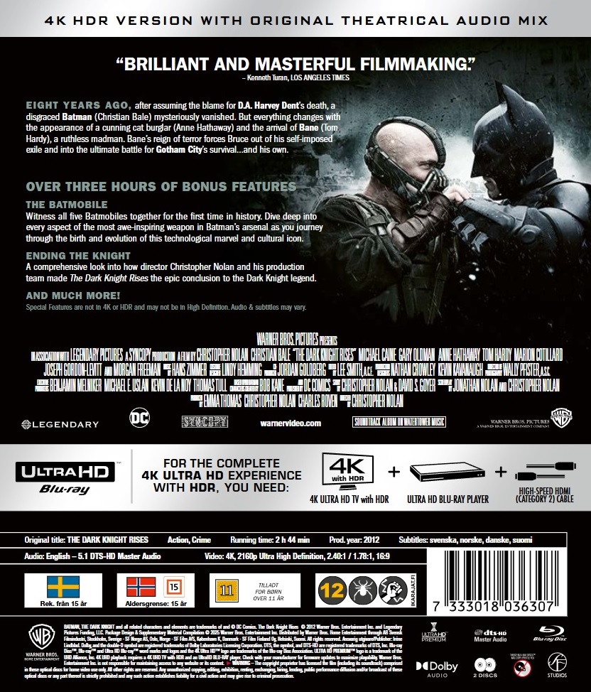 Batman - Dark Knight Rises (4K Ultra HD + Blu-ray) - 2