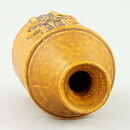 Sven Wejsfelt (1960s) Unique Yellow Vase with Relief Decor 12 cm