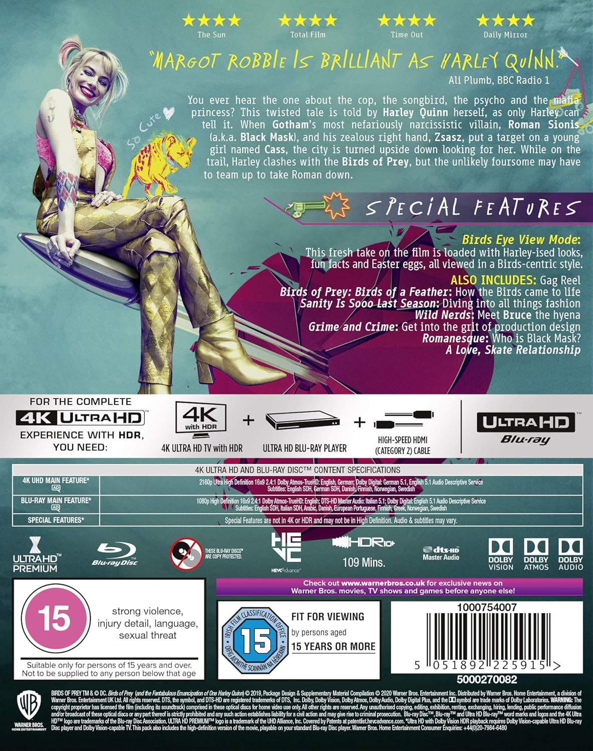 Birds of Prey: And the Fantabulous Emancipation of One Harley Quinn (4K Ultra HD + Blu-ray) - 2