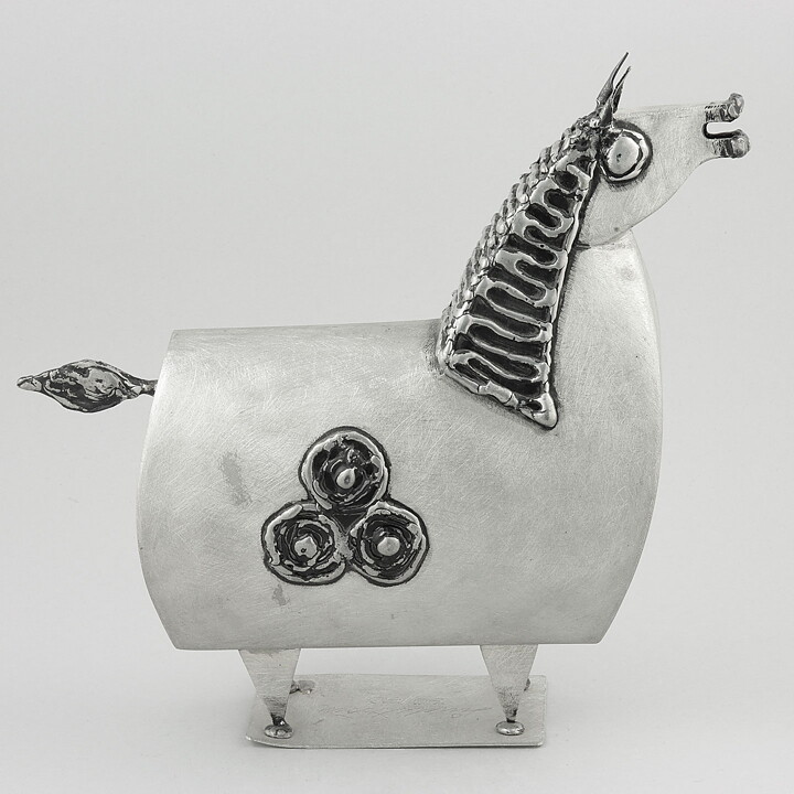 Sven Lindström (1970s) Limited Tin Horse Sculpture 25/23 cm