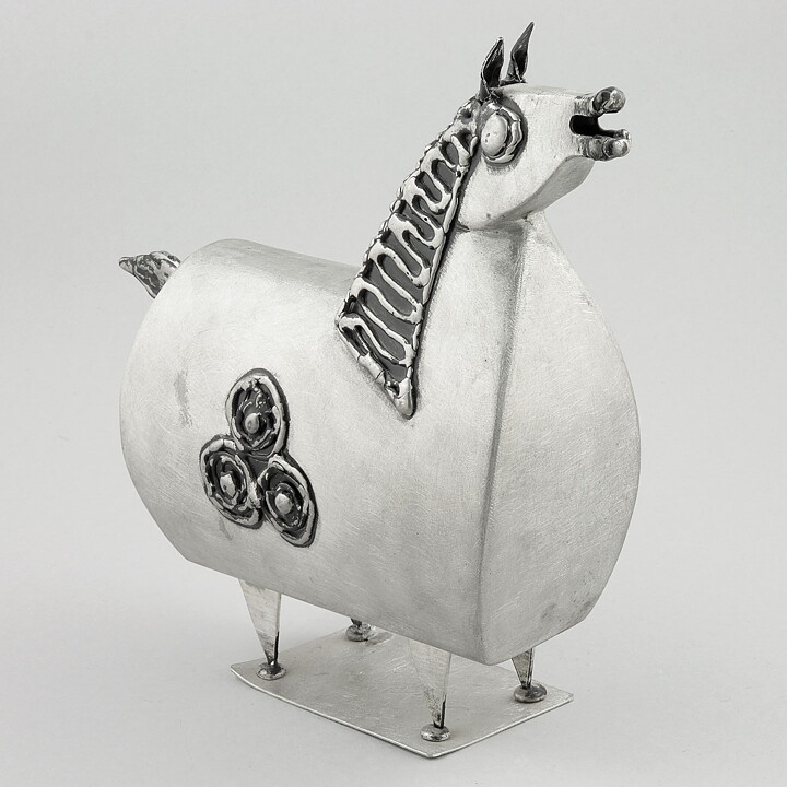 Sven Lindström (1970s) Limited Tin Horse Sculpture 25/23 cm
