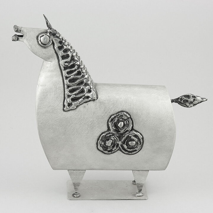 Sven Lindström (1970s) Limited Tin Horse Sculpture 25/23 cm
