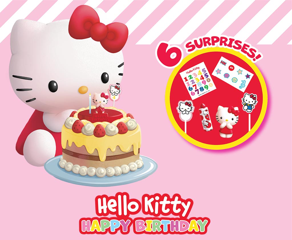 Hello Kitty Happy Birthday Tårtdekoration - Mermaid Blå - 17
