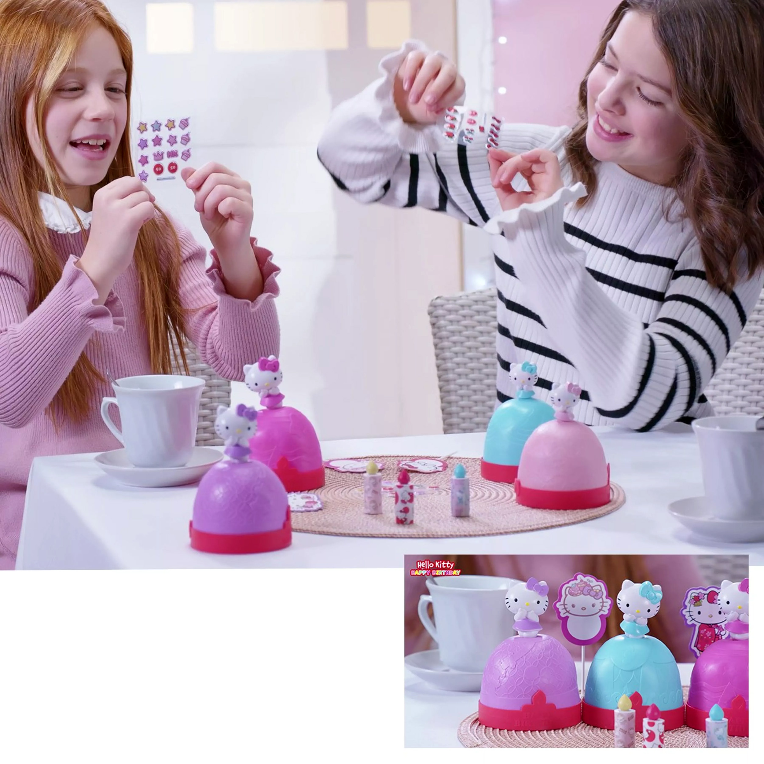 Hello Kitty Happy Birthday Tårtdekoration - Mermaid Blå - 9
