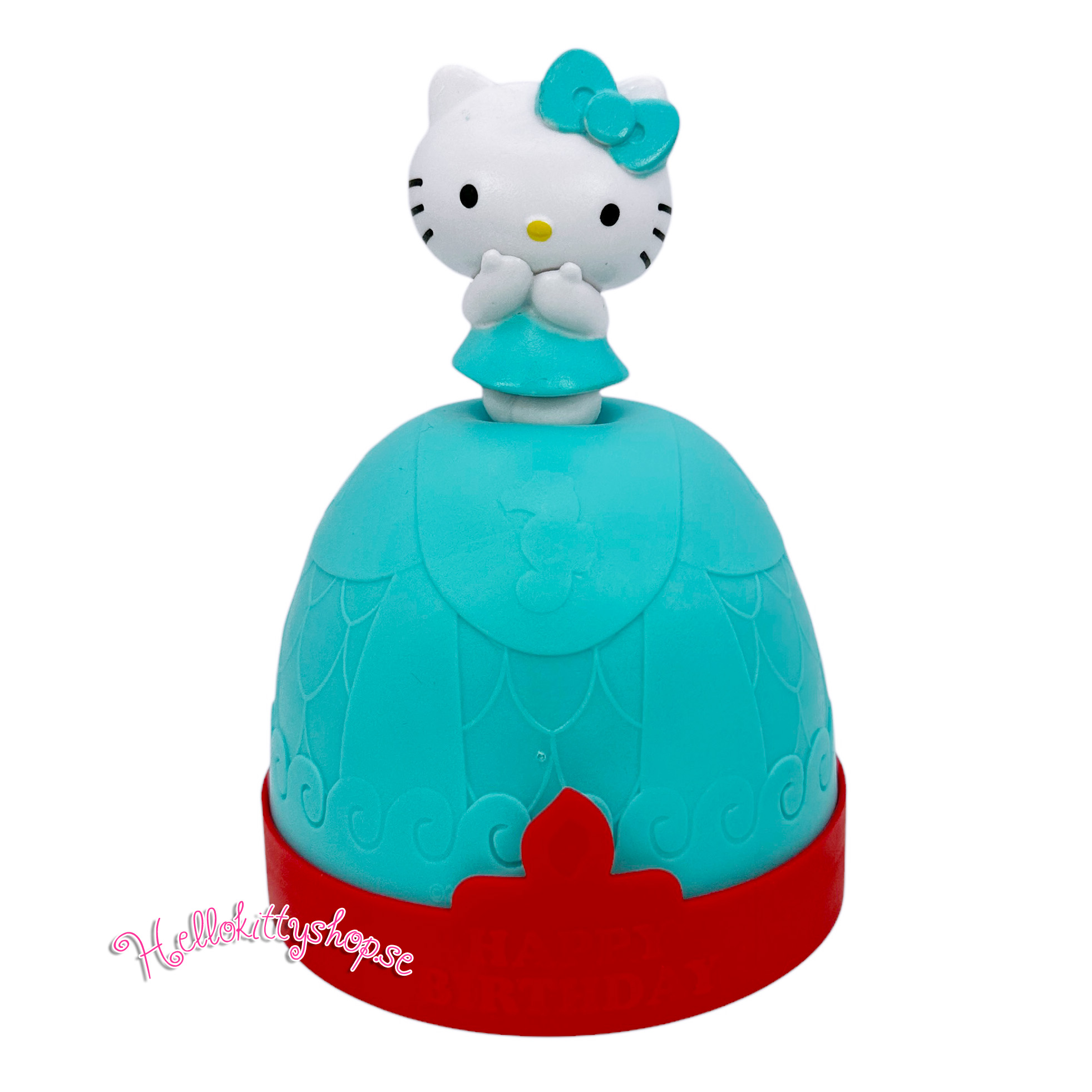 Hello Kitty Happy Birthday Tårtdekoration - Mermaid Blå - 4