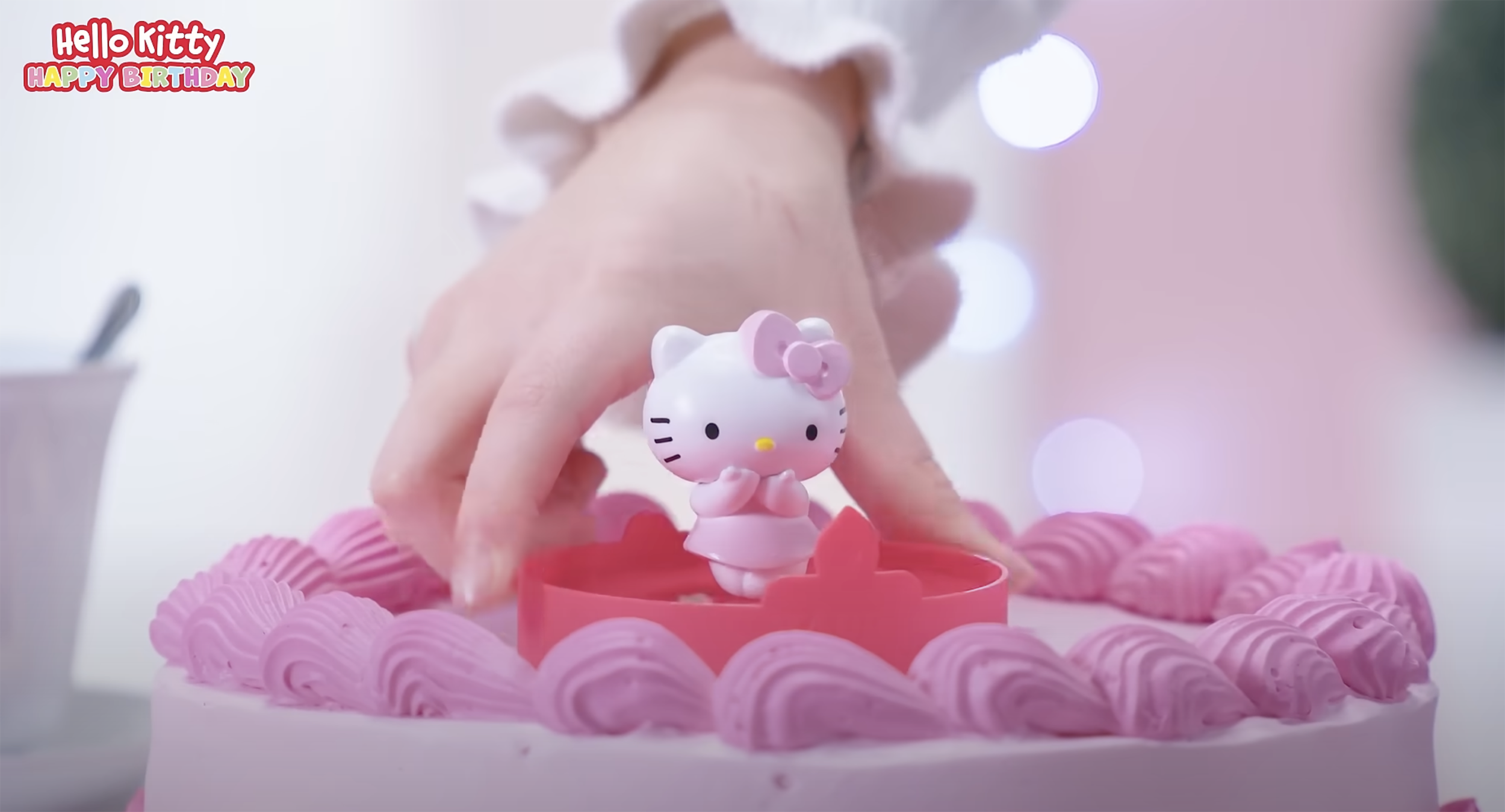 Hello Kitty Happy Birthday Tårtdekoration - Mermaid Blå - 14
