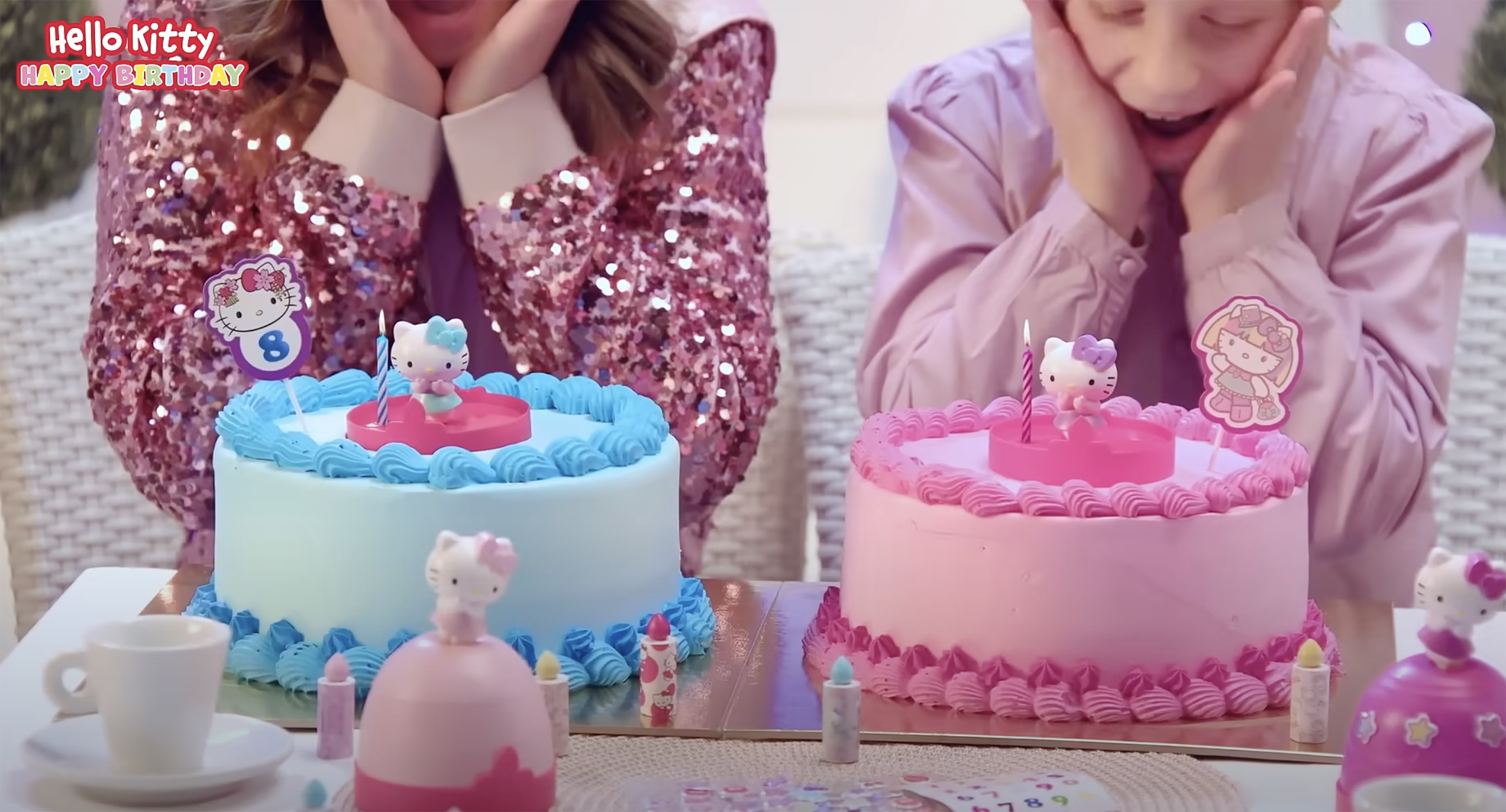 Hello Kitty Happy Birthday Tårtdekoration - Mermaid Blå - 11