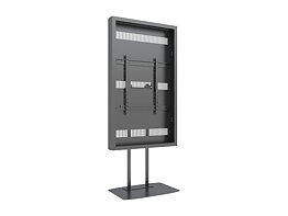 M Pro Series Enclosure 75" Dual Pole High Brightness Floorbase
