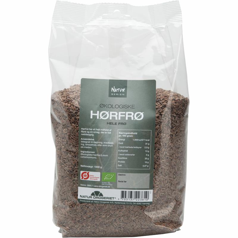 Linfrön, hela bruna 1000g Ekologiska - Natur Drogeriet