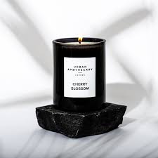 Urban.A Cherry Blossom Luxury Black Glass Candle - 2