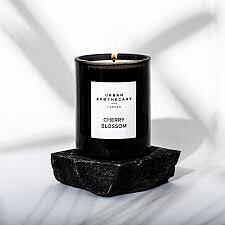 Urban.A Cherry Blossom Luxury Black Glass Candle