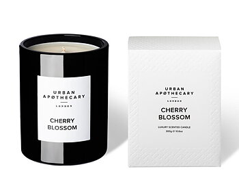 Urban.A Cherry Blossom Luxury Black Glass Candle
