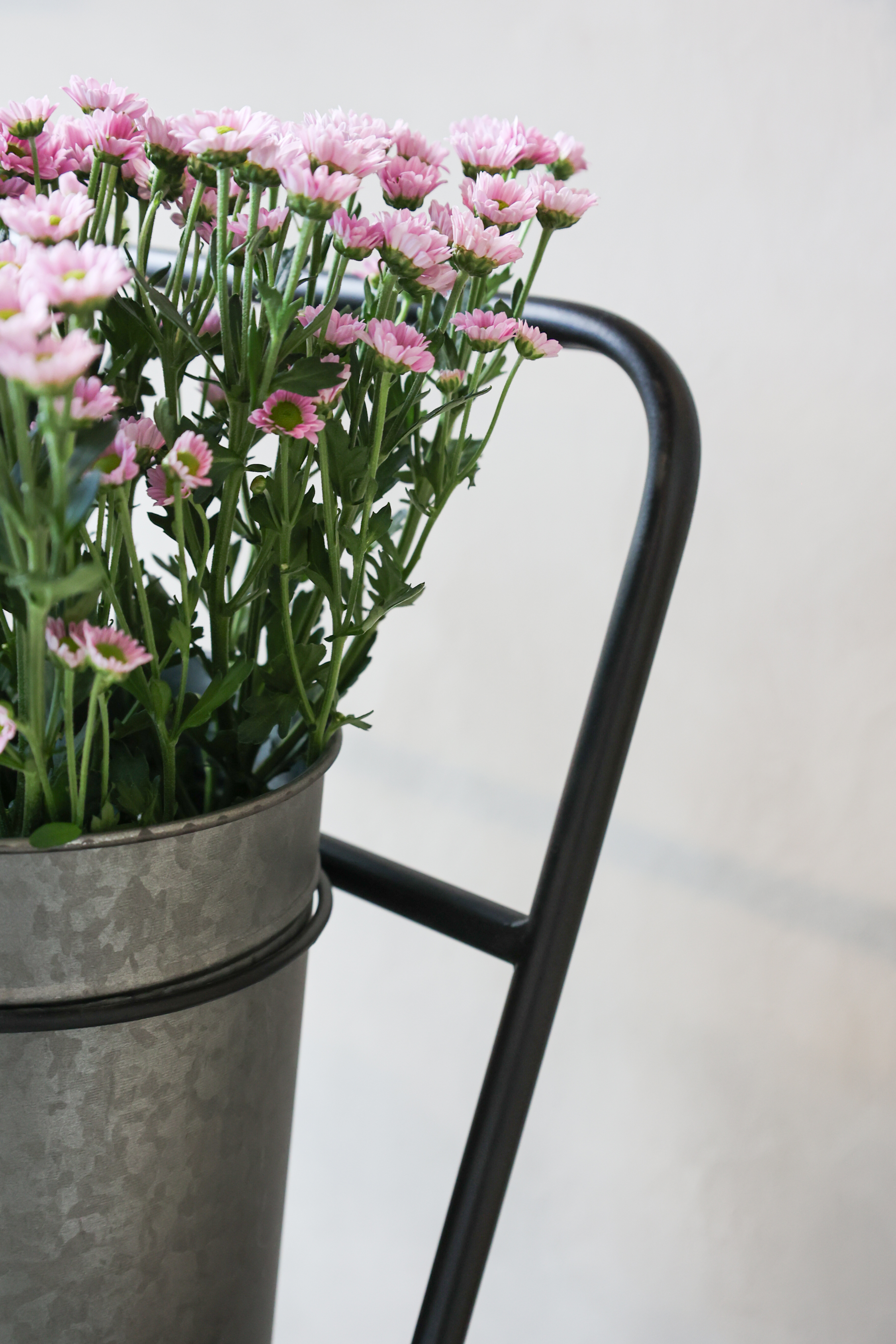 Hylla för blommor med 9 gömmor - H127/L61/B53 cm - Antik Zink - 7