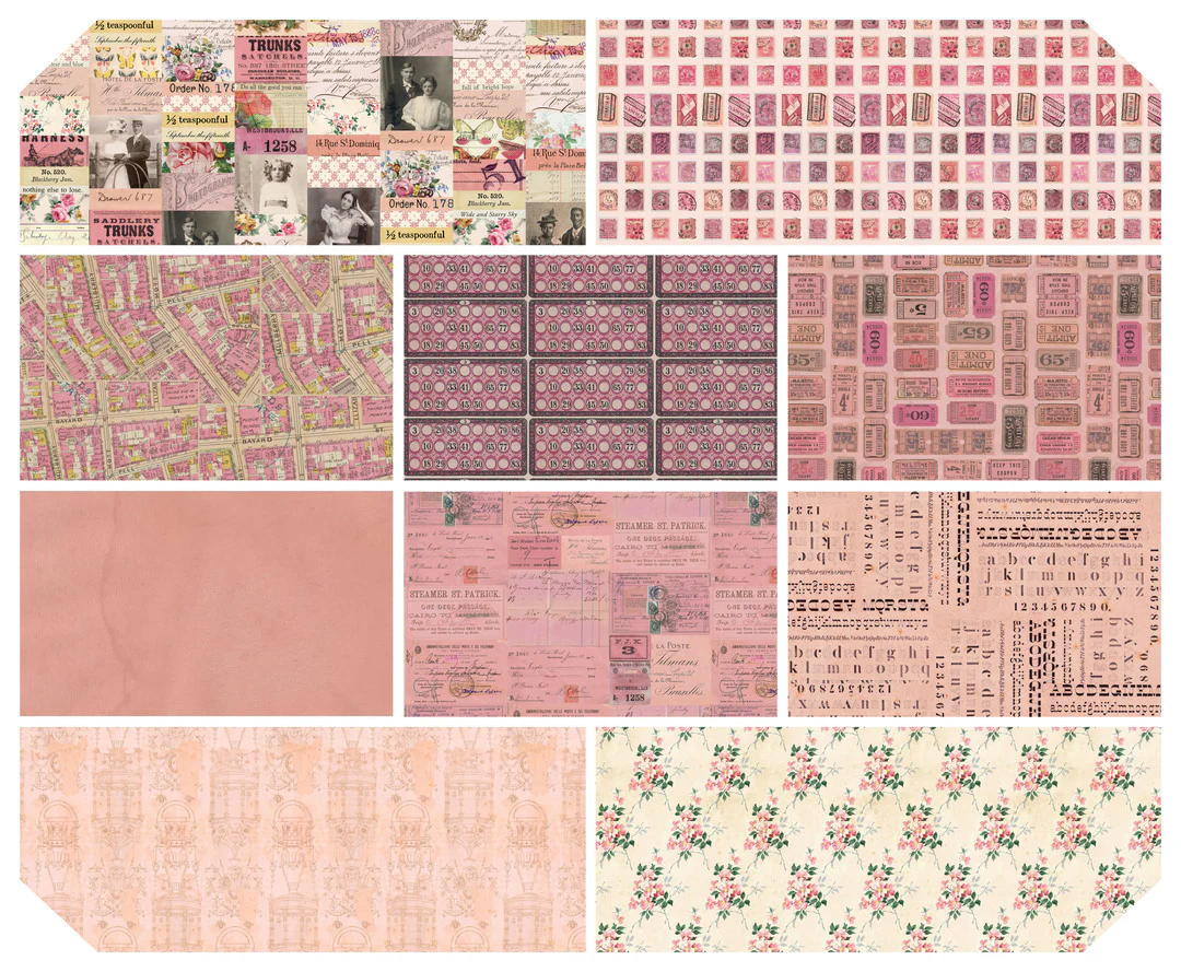 Eclectic Elements Palette - Pink, 10 fat quarters - 2