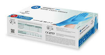 Examination glove Accelerator-free nitrile XL Blue 100 pcs