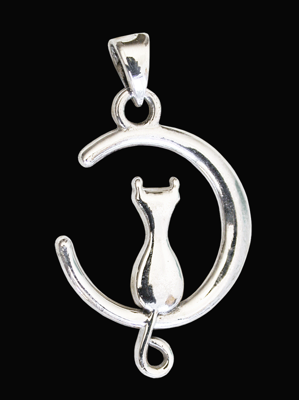 Katt halsband i Äkta silver.
