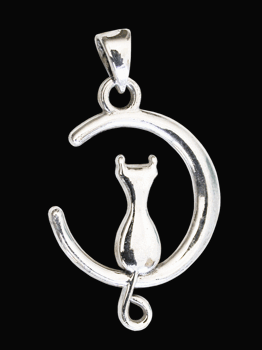 Katt halsband i Äkta silver.