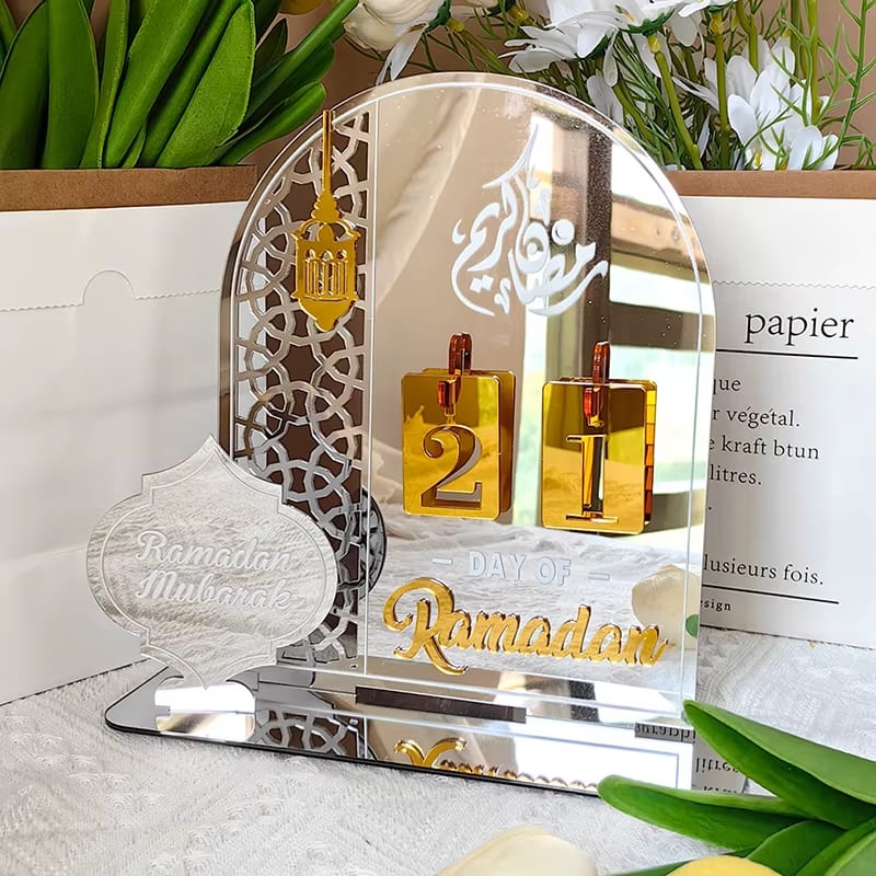 Ramadan Decoration - Ramadan Calendar - Silver