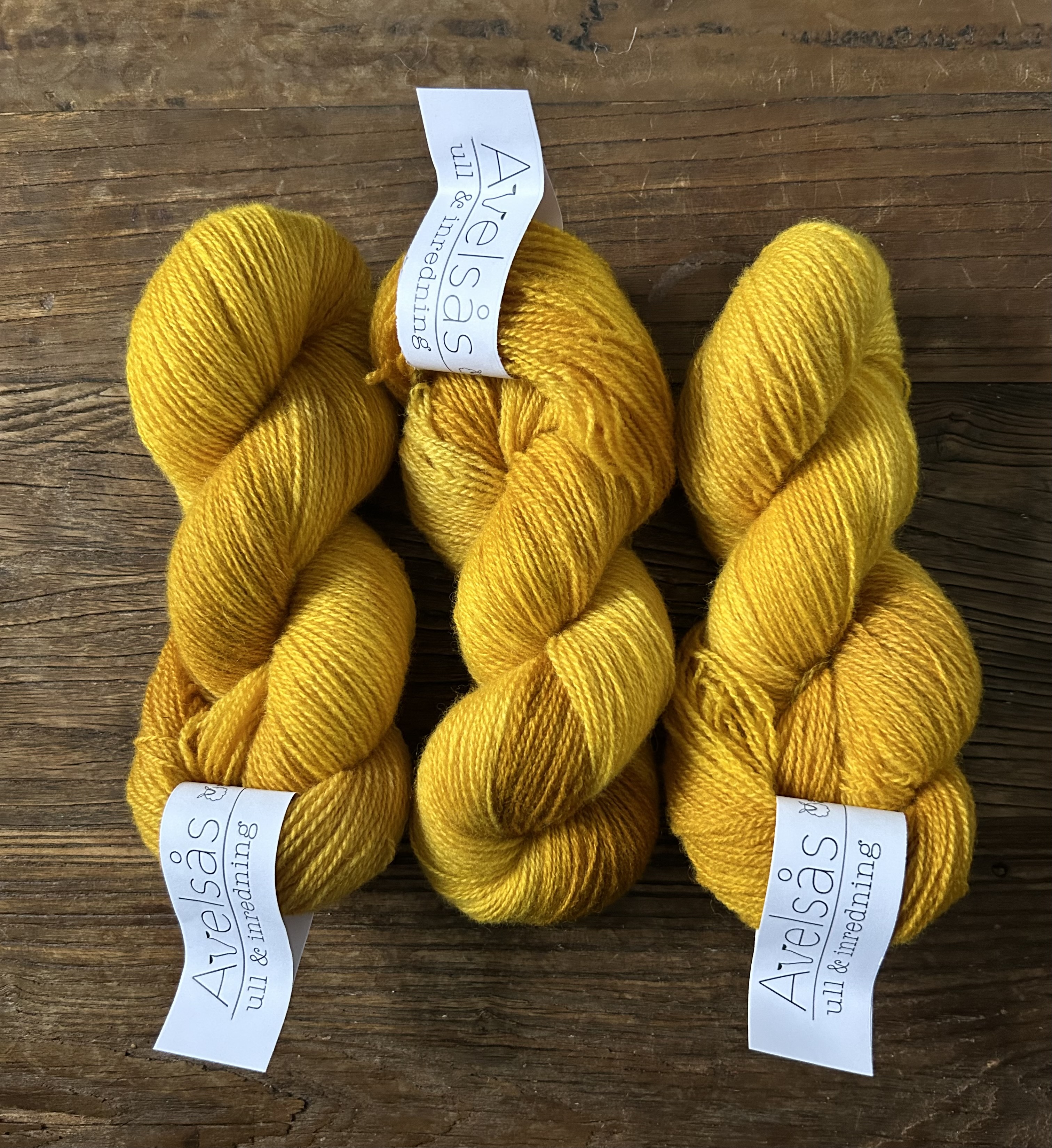 Dandelion 2-ply hand-dyed Fine Wool yarn