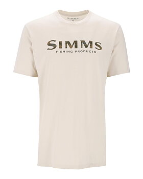 Simms Shroud Fill Logo T-Shirt - Natural