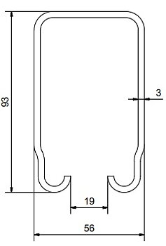 Löpskena Henderson 305, 2000 mm
