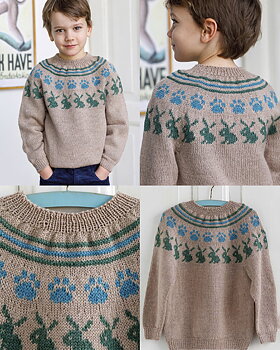 Kanin sweater barn 1689- Nettle sock yarn 