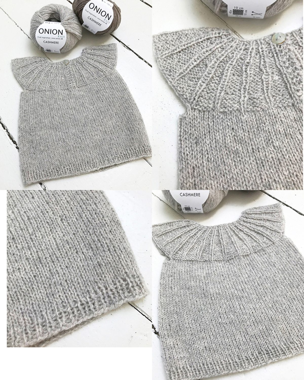 Babyväst i Cashmere Onion