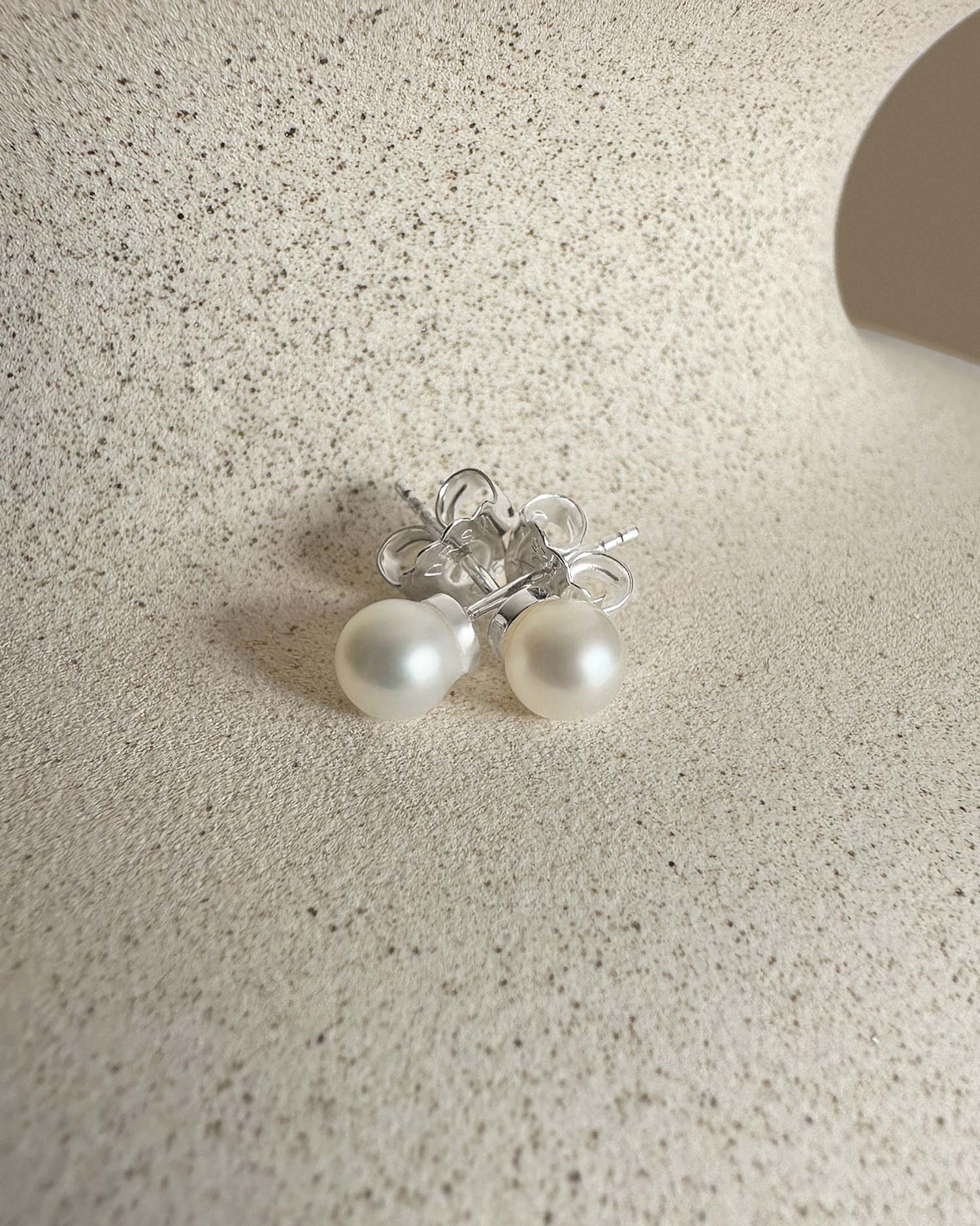 PETITE PEARL SINGLE STUDS - 3