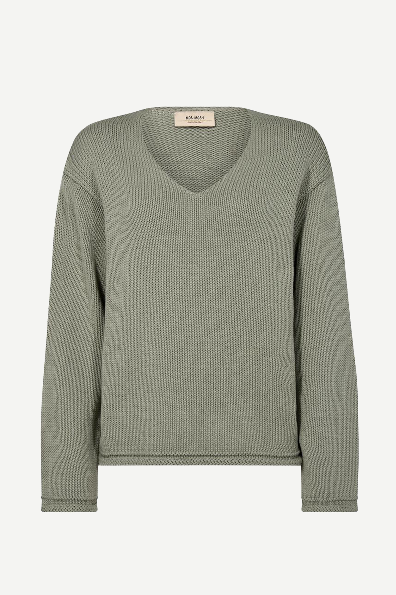 Mos Mosh Bine LS V-neck Knit Shadow