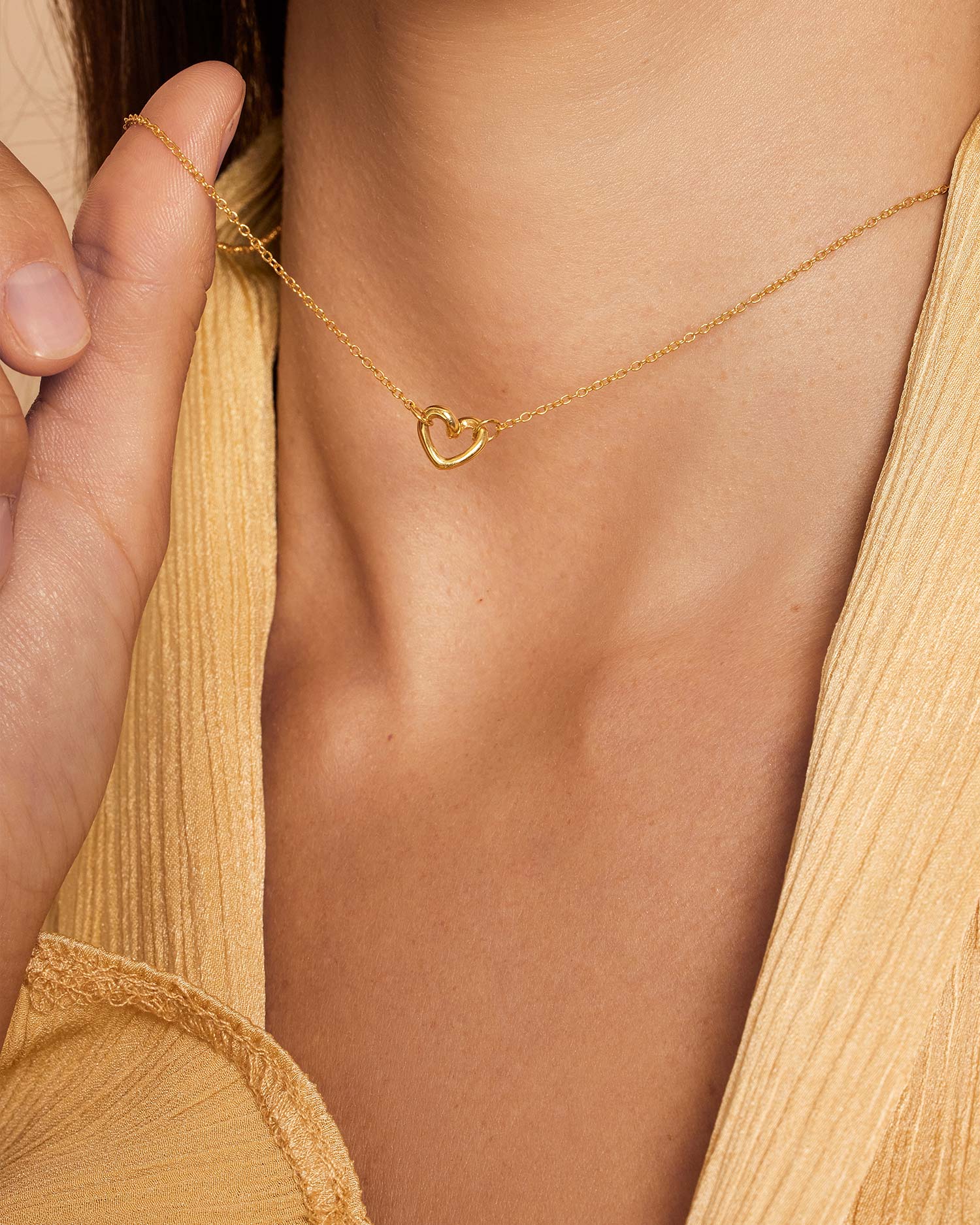 Love Vibe Drop Necklace Gold - 2