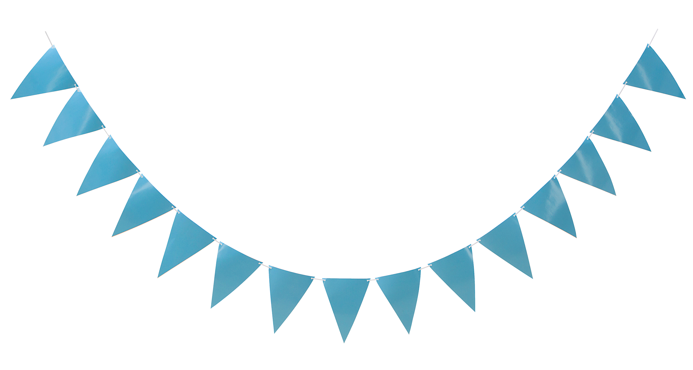 Triangle flag banner light blue 3,6m