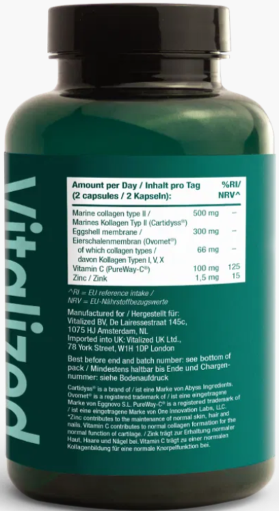 Vitalized Collagen Caps – Högkvalitativt Kollagen (60 kapslar) - 2