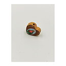 Second Hand jewelry - Wooden Enamel Heart of Mary Vintage