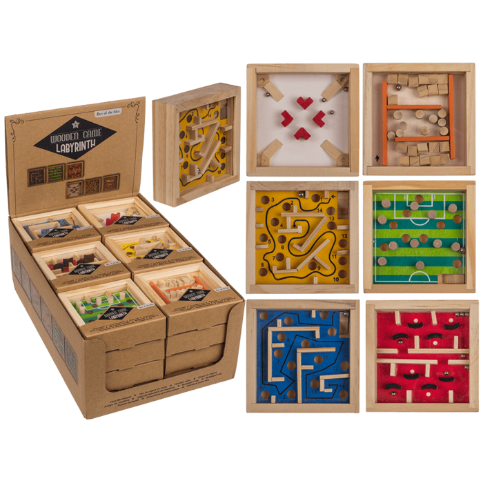 wood labyrinth puzzle