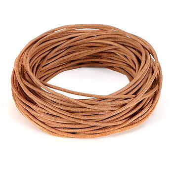 Ljus Brun ( Naturlig) Läder Rem Snöre - 1.5mm