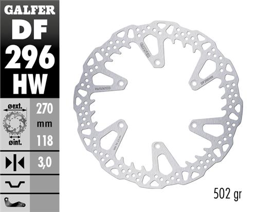 Galfer Shark framskiva 270x3mm Yamaha YZ YZF 125-450